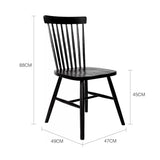 SIGNE Scandinavian Nordic American Solid Wood Dining Chair ( Available in 6 Colour )