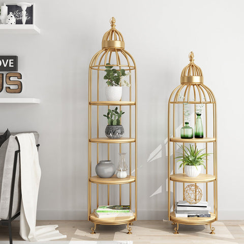 Quirky Modern Bird Cage Display Shelf