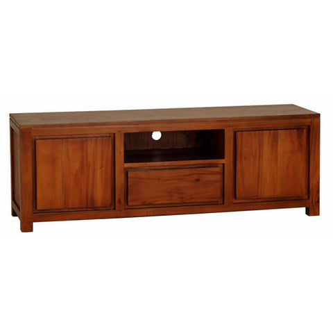 Andrea TV Console 2 Door 1 Drawer Entertainment Unit Light Pecan Color RMY238SB 201 TA