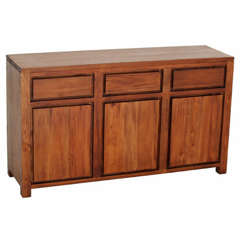 Andrea 3 Door 3 Drawer Buffet Light Pecan Color RMY238