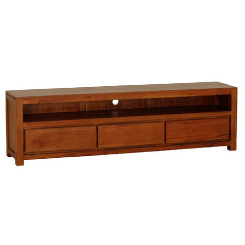 Andrea TV Console Entertainment Unit 3 Drawers in Light Pecan Color RMY238SB 004 TA