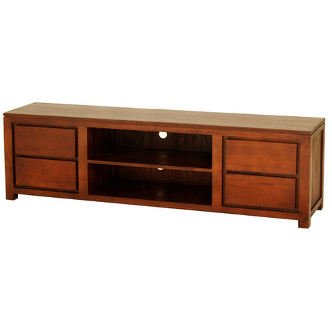 Andrea TV Console Entertainment Unit 4 Drawers in Light Pecan Color RMY238SB 004 TA