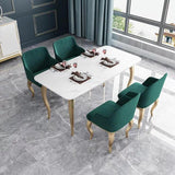 BELLE Marble Gold Dining Table