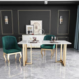 BELLE Marble Gold Dining Table