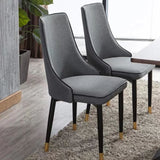 BRONTE Classic Faux Leather Dining Chair