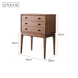 Premium | BERNICE Solid Wood Side Cabinet