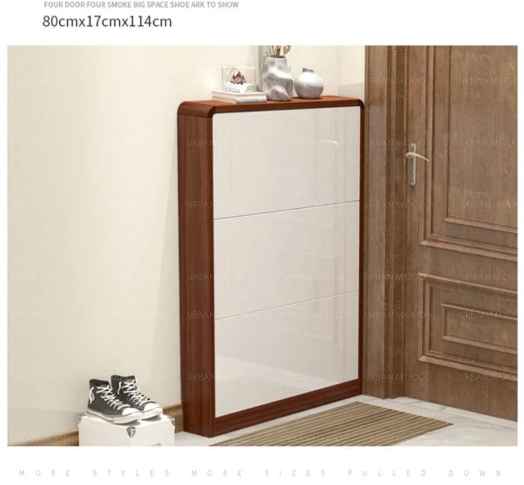 Ultra slim sale shoe cabinet