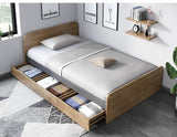 ELIAS Solid Wood Single / Queen Bed 1 /1.2 / 1.5 m
