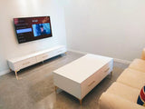 ELISA Victorian TV Console & Coffee Table