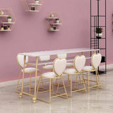 EVADNE Romantic Marble Bar Dining Table