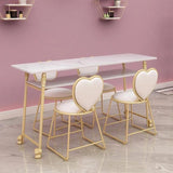 EVADNE Romantic Marble Bar Dining Table