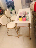 EVADNE Romantic Marble Bar Dining Table