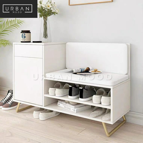 FAIRCHILD Modern Shoe Cabinet Bench