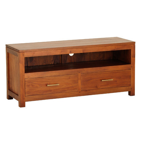 French-Riviera-Paris-2-Drawer-Low-Entertainment-Unit-Light-Pecan-Color