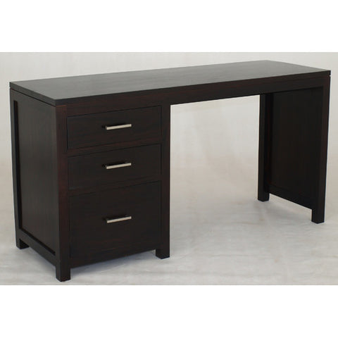 French-Riviera-Paris-3-Drawer-Computer-Desk-Chocolate-and-Mahogany-Color