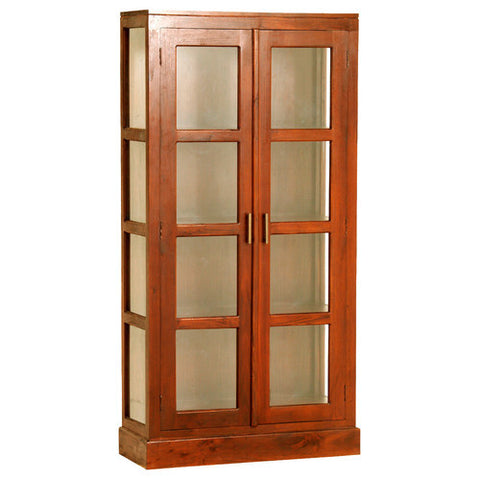 French Riviera Paris Display Cabinet Light Pecan Color RMY368