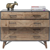 GREYSTONE Industrial Solid Wood Chest of Drawers