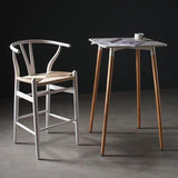 HECTOR Rustic Wishbone Bar Stool