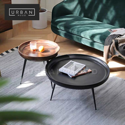 GROUND Rustic Round Coffee Table