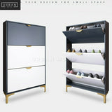 DEVIN Modern Ultra Slim Shoe Cabinet