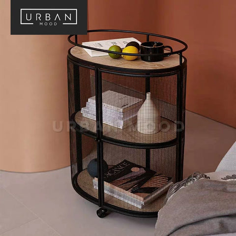 BROCK Industrial Metal Cabinet Trolley