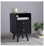 JAMES Nordic Solid Wood Bedside Cabinet Bedroom Style 35cm