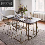 DMITRI Rustic Herringbone Dining Table
