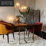 DMITRI Rustic Herringbone Dining Table