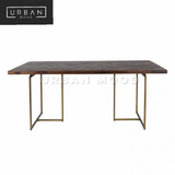 DMITRI Rustic Herringbone Dining Table