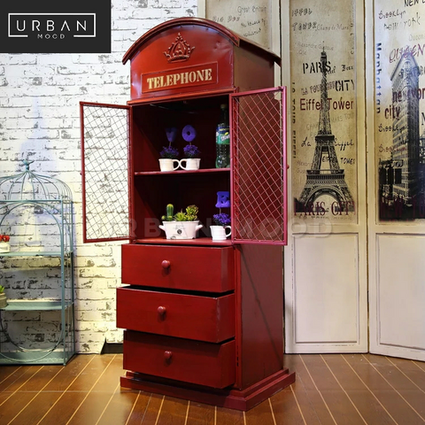 BOOTH London Telephone Booth Display Cabinet