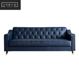 FOIX Classic Faux Leather Tufted Sofa