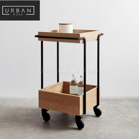 CARLO Rustic Bar Cart
