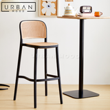BOURBON Vintage Rattan Bar Chair