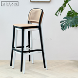 BOURBON Vintage Rattan Bar Chair