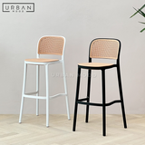 BOURBON Vintage Rattan Bar Chair