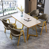 LOIRET Modern Marble Dining Table & Chairs