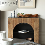 TRIBUTE Industrial Solid Wood Display Shelf