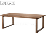 MACHI Rustic Ash Wood Dining Table