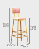 ATELIER Modern Velvet Bar Stool