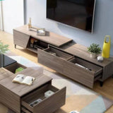 DION Minimalist Japanese Wooden TV Console
