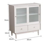 HUDSON Modern Classic Glass Display Hutch