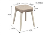 JAXON Cushion Stool Dining and Dressing Table Solid Wood