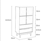 REBECCA SWEDEN Bookcase Display Scandinavian Solid Wood ( 4 Colour 3 Size )