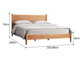 ASHER Nordic Modern Bed 1.5m / 1.8m Queen / King Size