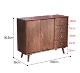 AUBREE HYATT Chest Drawer Nordic Bedroom American Hardwood Buffet
