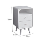 WESTON Nordic Solid Wood Bedside Lamp Table Scandinavian