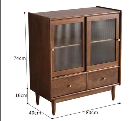 HUDSON Modern Classic Glass Display Hutch