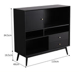 ROBERT Minimalist Bookcase Display Solid Wood
