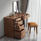 CARLY Embassy Sandalwood Solid Wood Dressing Table Vanity Mirror Storage Cabinet
