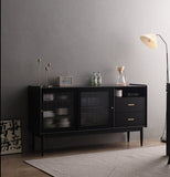 AMALIA Scandinavia Buffet Sideboard Modern Solid Wood sideboard ( 4 Colour )